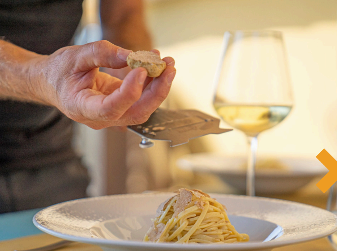 Spaghetti al tartufo con degustazione vini